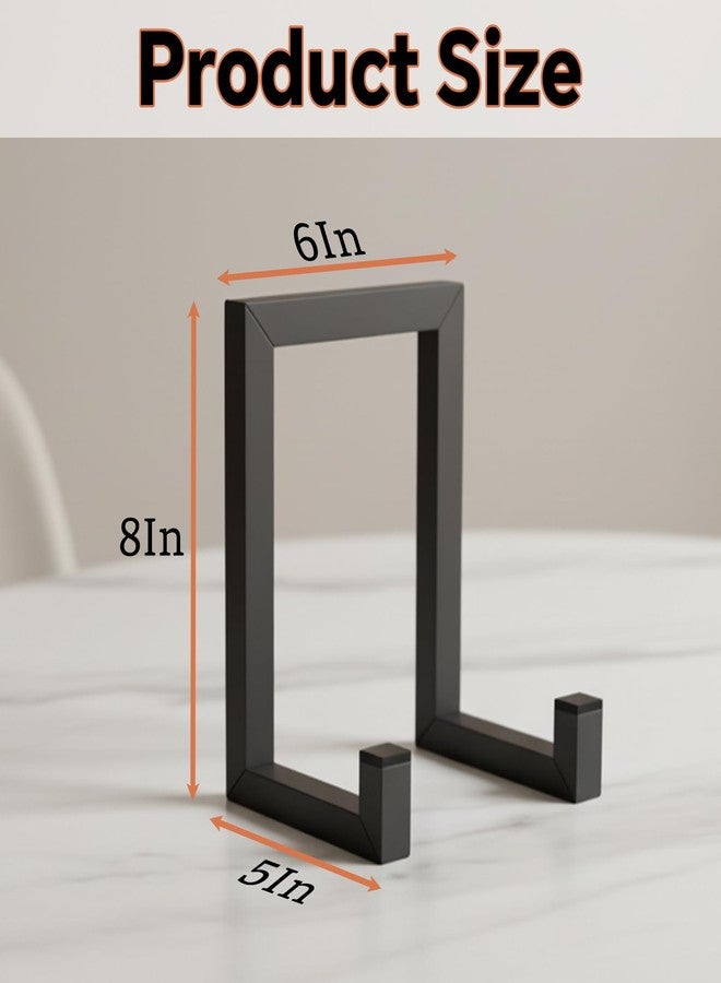 XINWXSS 3 Pcs Large Plate Stands, 8 Inch Display Metal Frame Plate Holder Display Stand Decorative Table Top Easels for Picture, Book, Platter, Photo Easel - Image 3